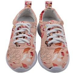 Beautiful-seamless-spring-pattern-with-roses-peony-orchid-succulents Kids Athletic Shoes