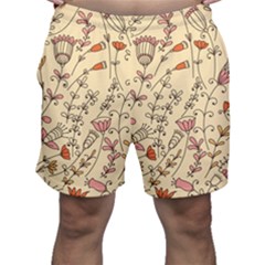 Seamless-pattern-with-different-flowers Men s Shorts by uniart180623