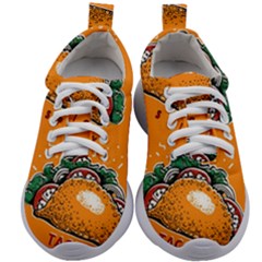 Seamless-pattern-with-taco Kids Athletic Shoes