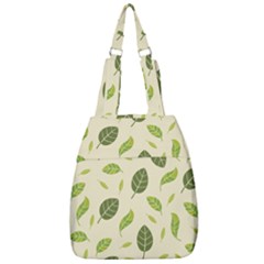 Leaf-spring-seamless-pattern-fresh-green-color-nature Center Zip Backpack by uniart180623
