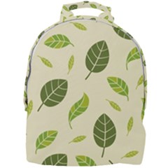 Leaf-spring-seamless-pattern-fresh-green-color-nature Mini Full Print Backpack by uniart180623