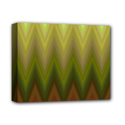 Zig Zag Chevron Classic Pattern Deluxe Canvas 14  X 11  (stretched)