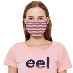 Zigzag-pattern-seamless-zig-zag-background-color Cloth Face Mask (adult) by uniart180623