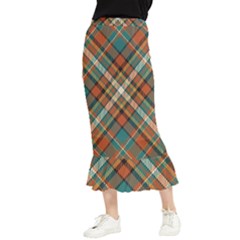 Tartan-scotland-seamless-plaid-pattern-vector-retro-background-fabric-vintage-check-color-square-geo Maxi Fishtail Chiffon Skirt by uniart180623