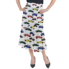Cars-pattern Midi Mermaid Skirt by uniart180623