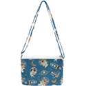 Seamless-pattern-funny-astronaut-outer-space-transportation Double Gusset Crossbody Bag View1