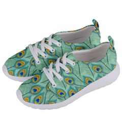 Lovely-peacock-feather-pattern-with-flat-design Women s Lightweight Sports Shoes by uniart180623