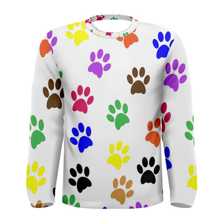 Pawprints-paw-prints-paw-animal Men s Long Sleeve Tee