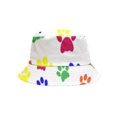 Pawprints-paw-prints-paw-animal Bucket Hat (kids) by uniart180623