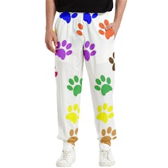 Pawprints-paw-prints-paw-animal Men s Elastic Waist Pants by uniart180623