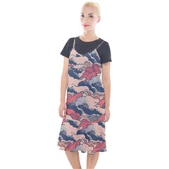 Waves Ocean Sea Water Pattern Rough Seas Camis Fishtail Dress by uniart180623