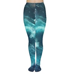 Thunderstorm Tsunami Tidal Wave Ocean Waves Sea Tights by uniart180623