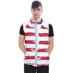 Flag Usa Unite Stated America Men s Puffer Vest by uniart180623