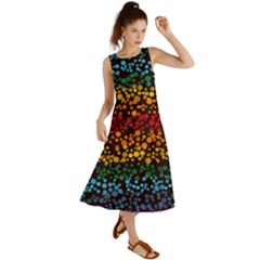 Patterns Rainbow Summer Maxi Dress