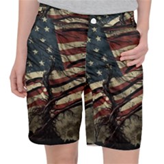 Flag Usa American Flag Women s Pocket Shorts by uniart180623