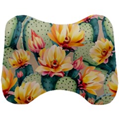 Prickly Pear Cactus Flower Plant Head Support Cushion