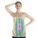 Mandala Pattern Rainbow Pride Strapless Top View1