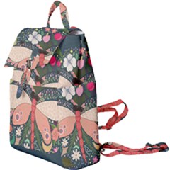 Bug Nature Flower Dragonfly Buckle Everyday Backpack