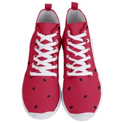 Minimalist Summer Watermelon Wallpaper Men s Lightweight High Top Sneakers