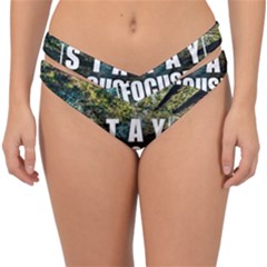 Stay Focused Focus Success Inspiration Motivational Double Strap Halter Bikini Bottoms by Bangk1t