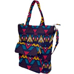 Pattern Colorful Aztec Shoulder Tote Bag