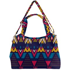 Pattern Colorful Aztec Double Compartment Shoulder Bag