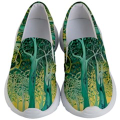 Nature Trees Forest Mystical Forest Jungle Kids Lightweight Slip Ons
