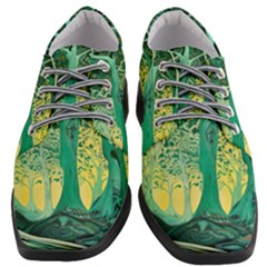 Nature Trees Forest Mystical Forest Jungle Women Heeled Oxford Shoes