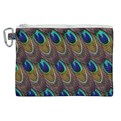 Peacock-feathers-bird-plumage Canvas Cosmetic Bag (xl)