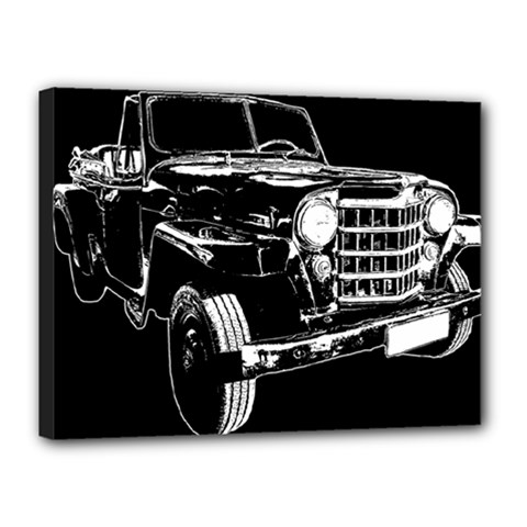 Classic Car Isolated Graphic Canvas 16  X 12  (stretched) by dflcprintsclothing