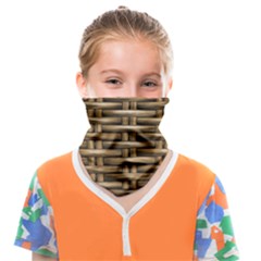 Brown Digital Straw - Country Side Face Covering Bandana (kids) by ConteMonfrey