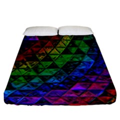 Pride Glass Fitted Sheet (california King Size) by MRNStudios