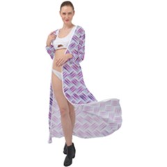 Purple Straw - Country Side  Maxi Chiffon Beach Wrap by ConteMonfrey