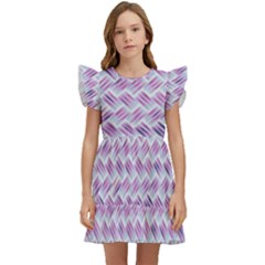 Purple Straw - Country Side  Kids  Winged Sleeve Dress by ConteMonfrey