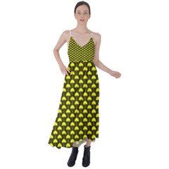 Under My Little Yellow Umbrella Tie Back Maxi Dress by ConteMonfrey