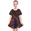 Abstract Light Star Design Laser Light Emitting Diode Kids  Smock Dress View1