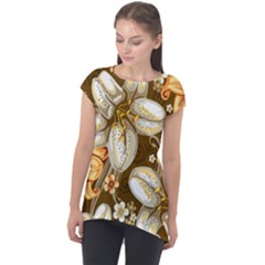 Flowers Pattern Floral Patterns Decorative Art Cap Sleeve High Low Top by uniart180623