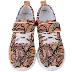 Colorful Paisley Background Artwork Paisley Patterns Women s Velcro Strap Shoes