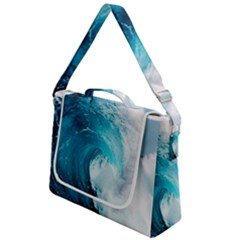 Tsunami Big Blue Wave Ocean Waves Water Box Up Messenger Bag by uniart180623