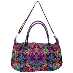 Flower Patterns Abstract Pattern Digital Art Removable Strap Handbag by uniart180623