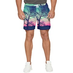 Tree Abstract Field Galaxy Night Nature Men s Runner Shorts by uniart180623