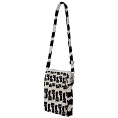 Black Cats And Dots Koteto Cat Pattern Kitty Multi Function Travel Bag