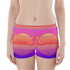 Sunset Summer Time Boyleg Bikini Wrap Bottoms by uniart180623