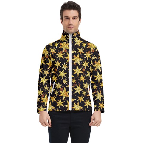 Shiny Glitter Stars Men s Bomber Jacket by uniart180623