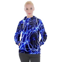 Lines Flash Light Mystical Fantasy Women s Hooded Pullover by Dutashop