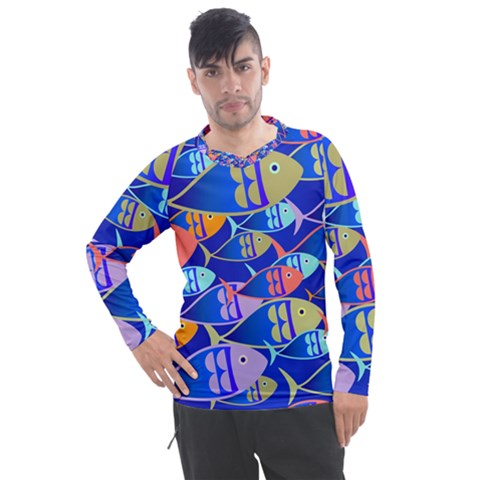 Sea Fish Illustrations Men s Pique Long Sleeve Tee by Mariart