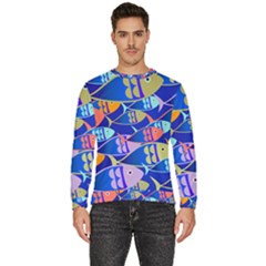Sea Fish Illustrations Men s Fleece Sweatshirt
