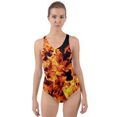 Live Coals Cut-out Back One Piece Swimsuit