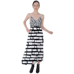 Cartoon Wall  Tie Back Maxi Dress by ConteMonfrey