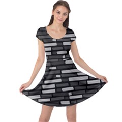 Black And Grey Wall Cap Sleeve Dress by ConteMonfrey